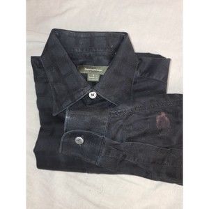 Ermenegildo Zegna Dress Shirt Cotton Black S